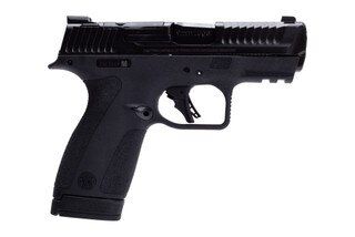 Optic-ready Smith and Wesson handgun, black.